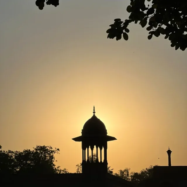 Atardecer en India